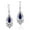 Blue, variant on AeraVida Victorian Inspired Classic Teardrop Blue Lapis Lazuli and Sterling Silver Fish Hook Chandalier Dangle Earrings Evening Wear Jewelry Gifts for Women