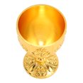 thumbnail image 1 of Metal Embossed Wine Cup, Exquisite Workmanship Multi Purpose Metal Wine Cup  For Decor Gold,Silver,Bronze, 1 of 8