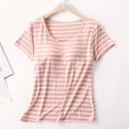 thumbnail image 2 of Women's Comfortable Short Sleeve T-Shirt with Built-In Bra Support Soft Breathable Casual Top for Everyday Wear, 2 of 9