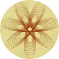 thumbnail image 1 of Ahgly Company Machine Washable Indoor Square Transitional Sun Yellow Area Rugs, 3' Square, 1 of 7