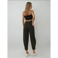 thumbnail image 4 of High Waist Tapered Pants with Waist Button Detail, 4 of 4