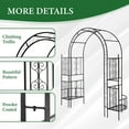 thumbnail image 6 of 78*23*83.9 Arc Roof Double Layer Arch Courtyard Black, 6 of 10