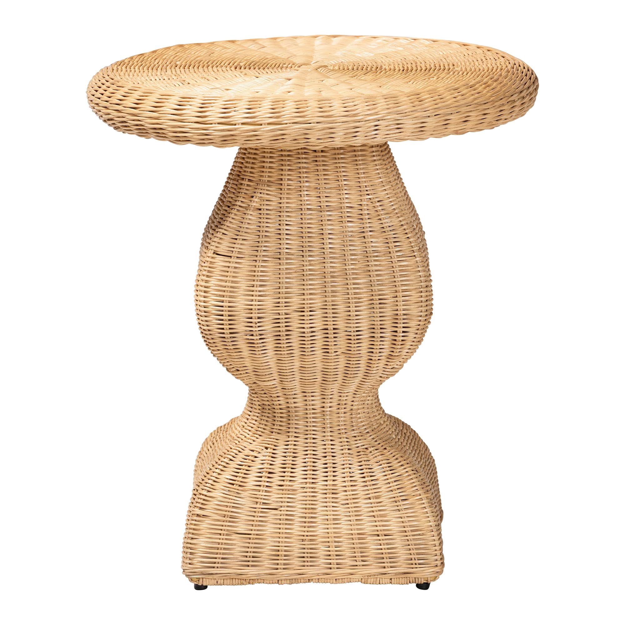 bali & pari Hideo Boho End Table, Natural Rattan
