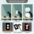 thumbnail image 3 of Yayeee Toggle Light Switch Wall Plate 1-Gang 4.5"x2.7" Home Decorative Outlet Cover, Black Cat, 3 of 7