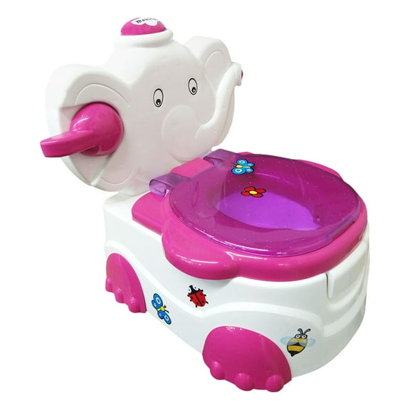 Baño Entrenador Angelin Baby  Elefante Rosa