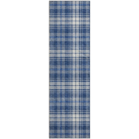 Dalyn Rugs Premium Machine Washable Mayfield AMF993 Navy 2'3" x 7'6" Runner Rug