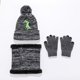 thumbnail image 1 of Gorros de punto para niños de otoño e invierno, bufandas, guantes, gorros con copos de nieve, gorros con estampado de coches de dibujos animados, para mantenerse abrigados, 1 of 6