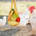 thumbnail image 4 of Colgador de bolsa de verduras para pollo, comedero de repollo, de lechuga para aves de corral, gallos amarillo Jinwen Bolsa de hilo de pollo, 4 of 8