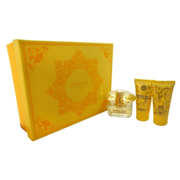 Versace Yellow Diamond by Versace for Women - 3 Pc Gift Set 1.7oz EDT Spray, 1.7oz Shower Gel, 1.7oz