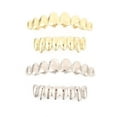 thumbnail image 5 of Hip Hop Styles Brass Dentals Grillzs Set Removable Mouth Grillzs Top Bottom Accessory Party Wear Teeth Decorations, 5 of 8