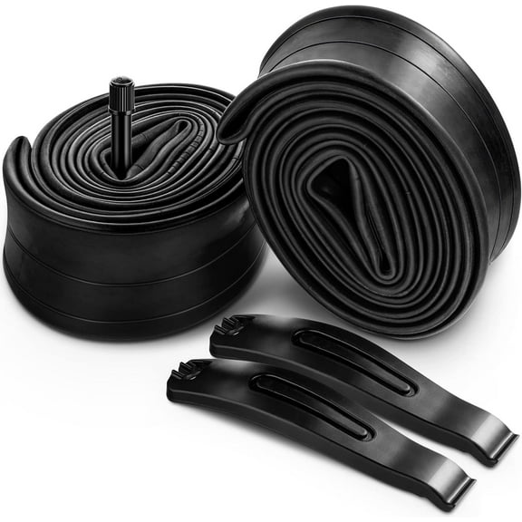 2PCS Premium 16Inch Bike Tubes, Compatible for 16 Inch x 1.75/1.95/2.10/2.125 Bike Tire, Mountain Bike Inner Tube of Valve, Come with 2PCS Levers