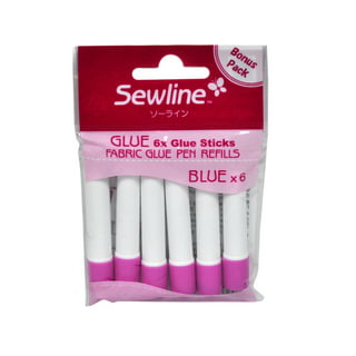 Sewline Fabric Water Soluble Blue Glue Pen Assorted Refill Pack of 6, Sewline #FAB50063