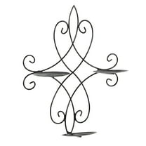 Uxgjfwu Wall Mounted Candle Sconce Holder Metal Shelf Decor Industrial Hanging Bracket for Living Room Bedroom Dining Room Wall Decorations