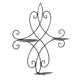 thumbnail image 2 of Candelabro de pared de metal | Diseño de pergamino colgante de hierro negro | 3 bandejas de velas | Apliques decorativos de pared | Inicio Sala de estar Dormitorio Decoración de comedor | 14,17 x, 2 of 6