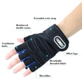 thumbnail image 4 of Guantes de entrenamiento de gimnasia antideslizantes y transpirables de medio dedo para hombres y mujeres | Almohadillas de silicona para la palma | Correa de muñeca ajustable | Ciclismo, 4 of 6