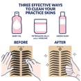 thumbnail image 4 of Microblading Supplies Inkless Double Sided Practice Skin For Eyebrow Tattoos: Permanent Makeup Silicone Skins To Practice Brow Micro-Blading And Needling, Fake Skin Sheets (12 Bl, 4 of 6