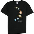 thumbnail image 1 of Junk Food - Camiseta gráfica para hombre con diseño de planetas de la Nasa, color negro, talla mediana, 1 of 2