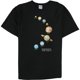 thumbnail image 1 of Junk Food - Camiseta gráfica para hombre con diseño de planetas de la Nasa, color negro, talla mediana, 1 of 2