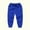 Blue, variant on Kids Sweat Pants with Pockets Solid Colour Soft Elastic Waist Jogger Cargo Pants