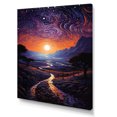 thumbnail image 2 of Designart "Night Mirage in African Art II" African Canvas Wall Art, 2 of 5