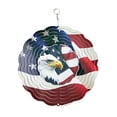 thumbnail image 2 of Next Innovations 101408001-FLAGHEART 10 in. Flag Heart Wind Spinner Yard Art, 2 of 4