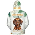 thumbnail image 2 of Dachshund Doxie Mother Book Lover Living That Dog Mom Life Happy Mother's Day All Over Print 3D Hoodie Unisex Merch Hoodies Wiener Dog Lover Gifts Idea - 03004, 2 of 6
