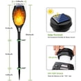 thumbnail image 5 of Ele-mall2024 Solar Tiki Torches, Flickering Flame & Waterproof, Solar Powered, 12-Pack, 5 of 9
