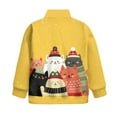 thumbnail image 6 of Xoenoiee Christmas Cat Print Girls Half Zip Sweatshirt Fleece Quarter Zip Pullover Xmas Sweatshirts Stand Collar Fall Clothes for Teen Girl, Size 7-8 Years, 6 of 7