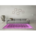 thumbnail image 3 of Ahgly Company Indoor Square Oriental Purple Industrial Area Rugs, 3' Square, 3 of 4