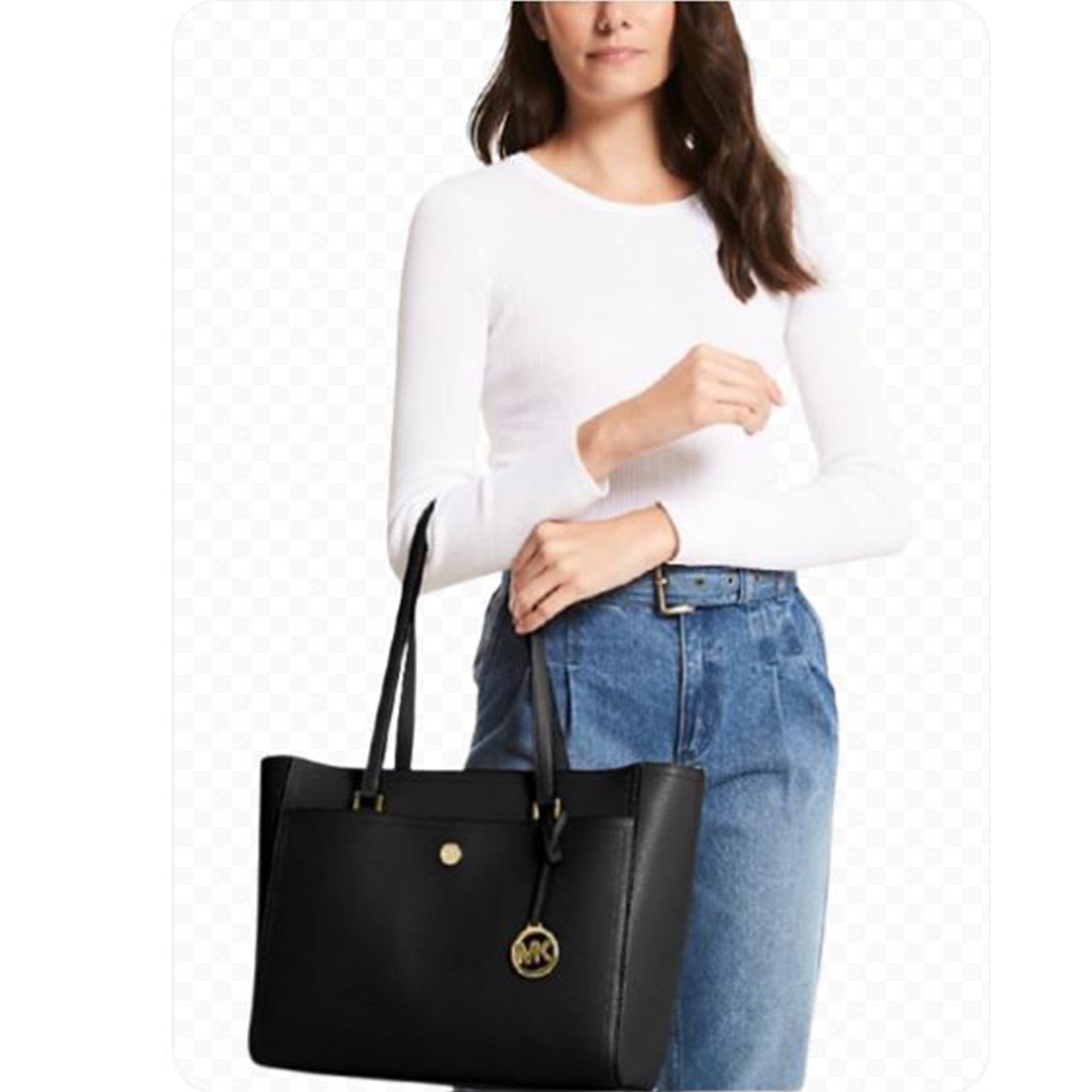 MICHAEL Michael Kors Womens Maisie Large Pebbled Leather 3-IN-1