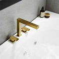 thumbnail image 2 of Altair Calden Double Handle Deck-Mount 8 in. Widespread Roman Tub Faucet in Brushed Gold, 2 of 8