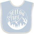 thumbnail image 3 of Inktastic Yellowstone National Park Mountains Boys or Girls Baby Bib, 3 of 4