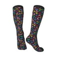thumbnail image 4 of Daiia Sports Socks Colorful Excavator Printed Novelty Crew Socks for Men Women Knee High Socks Cotton Socks Soft & Breathable Support Unisex Socks, 4 of 9
