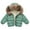 Green, variant on Edvintorg Baby Boys Winter Down Jackets & Coats Kids Zipper Sport Jackets Fashion Solid Thick Hoodie Pockets Warm Jacket Boy Girls Coat Kids Outerwear 6M-5Y