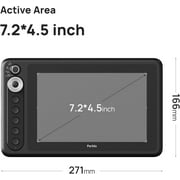 Parblo Intangbo X7 Drawing Tablet 7.2 x 4.5 Digital Graphic Tablets with Mode Switch, 6 Customised Keys, Battery-Free Stylus S01 Art Tablet for Art Digital Design, Work with Window/Mac, Android