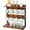 Rustic Brown, variant on Wood Coffee Mug Holder for Countertop,16 Hook Mug Tree Holder Rack with Storage Base,Mug Display Organizer,Mug Holders for Home Kitchen,Greige