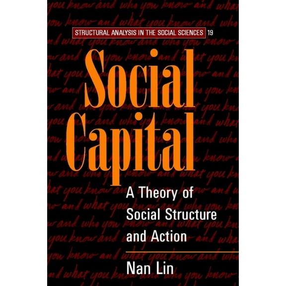Structural Analysis in the Social Scienc Social Capital: A Theory of Social Structure and Action, Book 19, (Paperback)