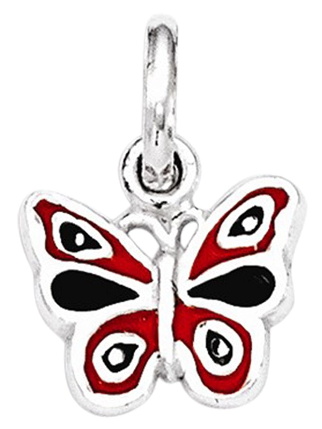 Butterfly Pendant Bug Charm Enamel Fashion Sterling Silver