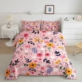 thumbnail image 2 of Castle Fairy Teens Spring Garden Twin Comforter Sets,Chic Flowers Bedding Set, 2 of 8