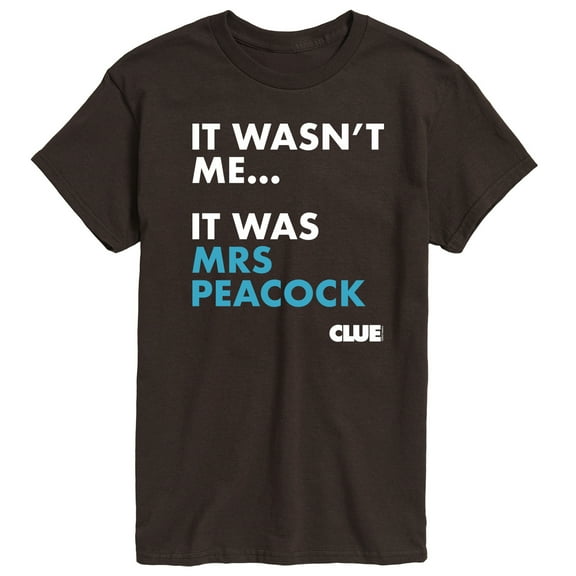 Clue - It Wasnt Me It Was Mrs Peacock - Men's Short Sleeve T-Shirt