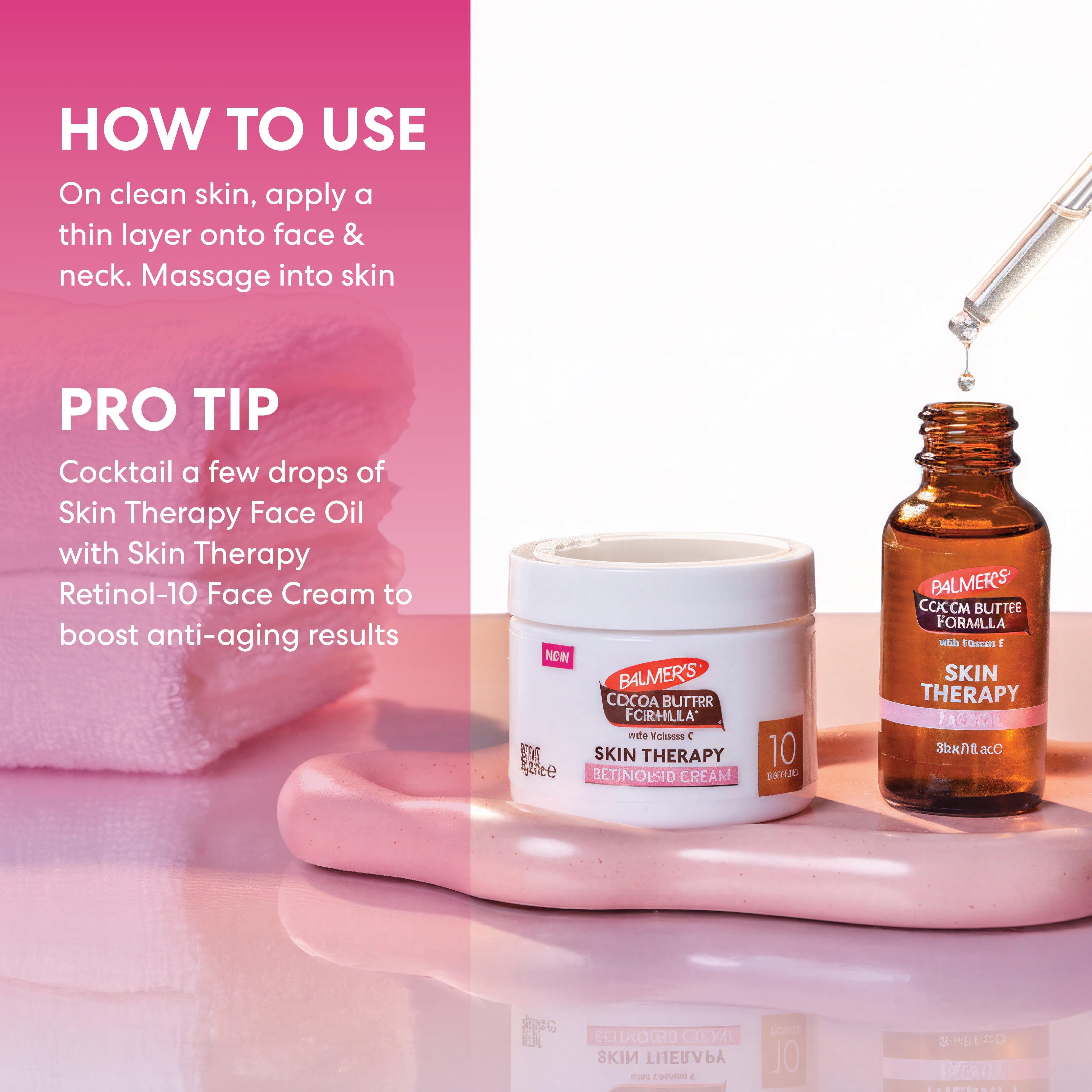 (2 pack) Palmer's Cocoa Butter Formula Rosehip Fragrance Skin Therapy Oil for Face, Vitamin C Retinol, 1 fl oz