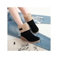 thumbnail image 5 of Gomelly Women's Winter Snow Boots Suede Chunky Block Heels Warm Fuax Mid-Calf Ankle Booties, 5 of 7