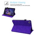 thumbnail image 2 of Tarise Galaxy Tab A8 10.5 inch Case, Embossed PU Leather Shockproof Folio Stand Shell Pen Holder Slim Cover Case for Samsung Galaxy Tab A8 10.5" Tablet 2022 Model SM-X200 X205 X207, Purple, 2 of 6