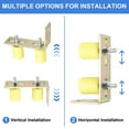 thumbnail image 4 of 1Set Slide Gate Guide Roller, 1-5/8"x2" Nylon Gate Support & Bracket, Yellow, 4 of 7