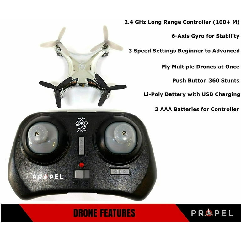 Propel RC Quark Indoor/Outdoor Stunt Micro Drone Quadrocopter