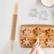 thumbnail image 2 of Spaghetti Pasta Cutter Noodle Lattice Roller Dough Cutter Wooden Rolling Pin, 2 of 4