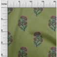 thumbnail image 1 of oneOone Cotton Silk Light Green Fabric Floral Block Sewing Craft Projects Fabric Prints By Yard 42 Inch Wide, 1 of 4