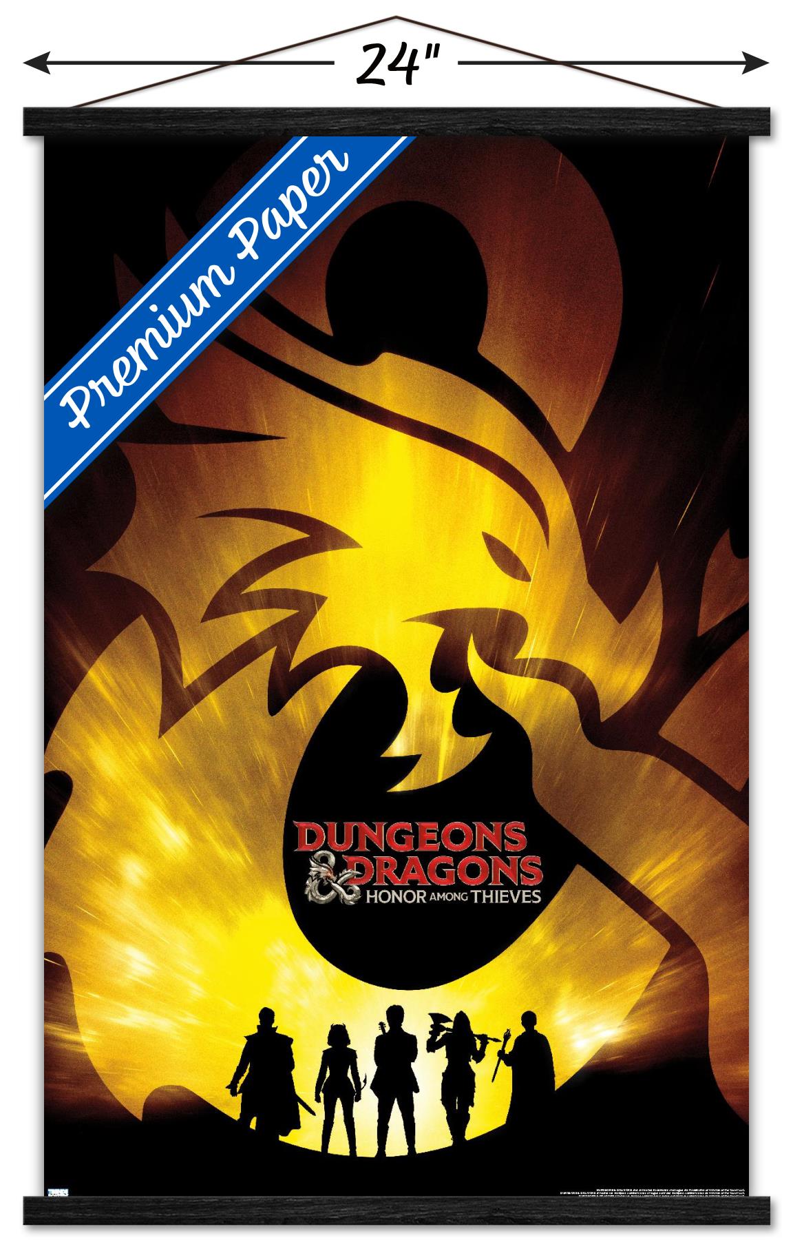 Dungeons & Dragons: Honor Among Thieves - Teaser One Sheet Wall Poster with Magnetic Frame, 22.375" x 34"