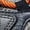Blue orange, variant on Men's Color Block Tag Decor Air Cushion Chunky Sneakers Non Slip Shock Absorbing Height Increasing Outdoor Walking Shoes