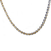 Arista Men's Gold Plated Stainless Steel U Link Chain Necklace, 24"